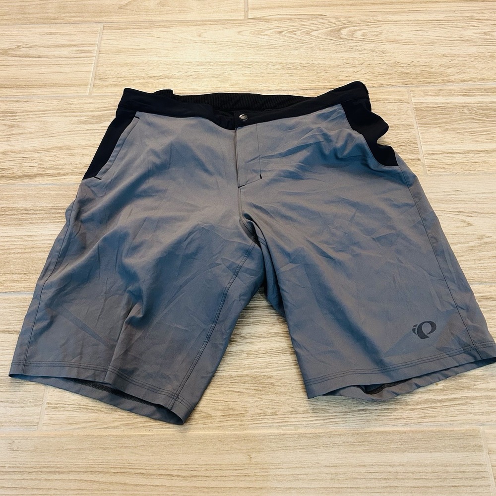 Pearl Izumi Canyon Shorts Gray Black Men's Size XL Padded Lined